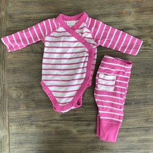 Hanna Andersson Pink Wiggle Set 0-3mo